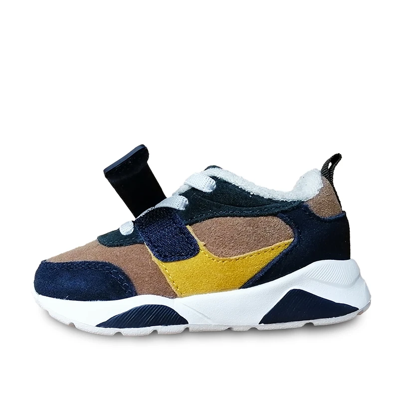 Модные детские весенне-осенние кроссовки из натуральной кожи обувь для