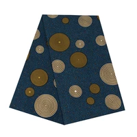 new year party blue black polka dot popular african fabric ankara high quality polyester sewing diy womens wrap long dress
