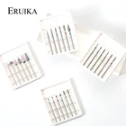 6 шт. алмазные сверла для ногтей набор маникюрных сверл фрезы для маникюра электрические сверлильные машины аксессуары инструмент для ногтей