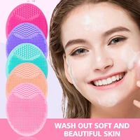 silicone face cleansing brush mini massage waterproof facial cleansing tool soft deep wash face pore cleanser brush skin care