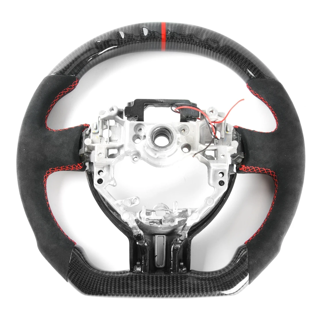 Дешево Руль из углеродного волокна, руль алькантары с отделкой для Toyota 86 2013-2018, для Subaru BRZ, руль в сборе