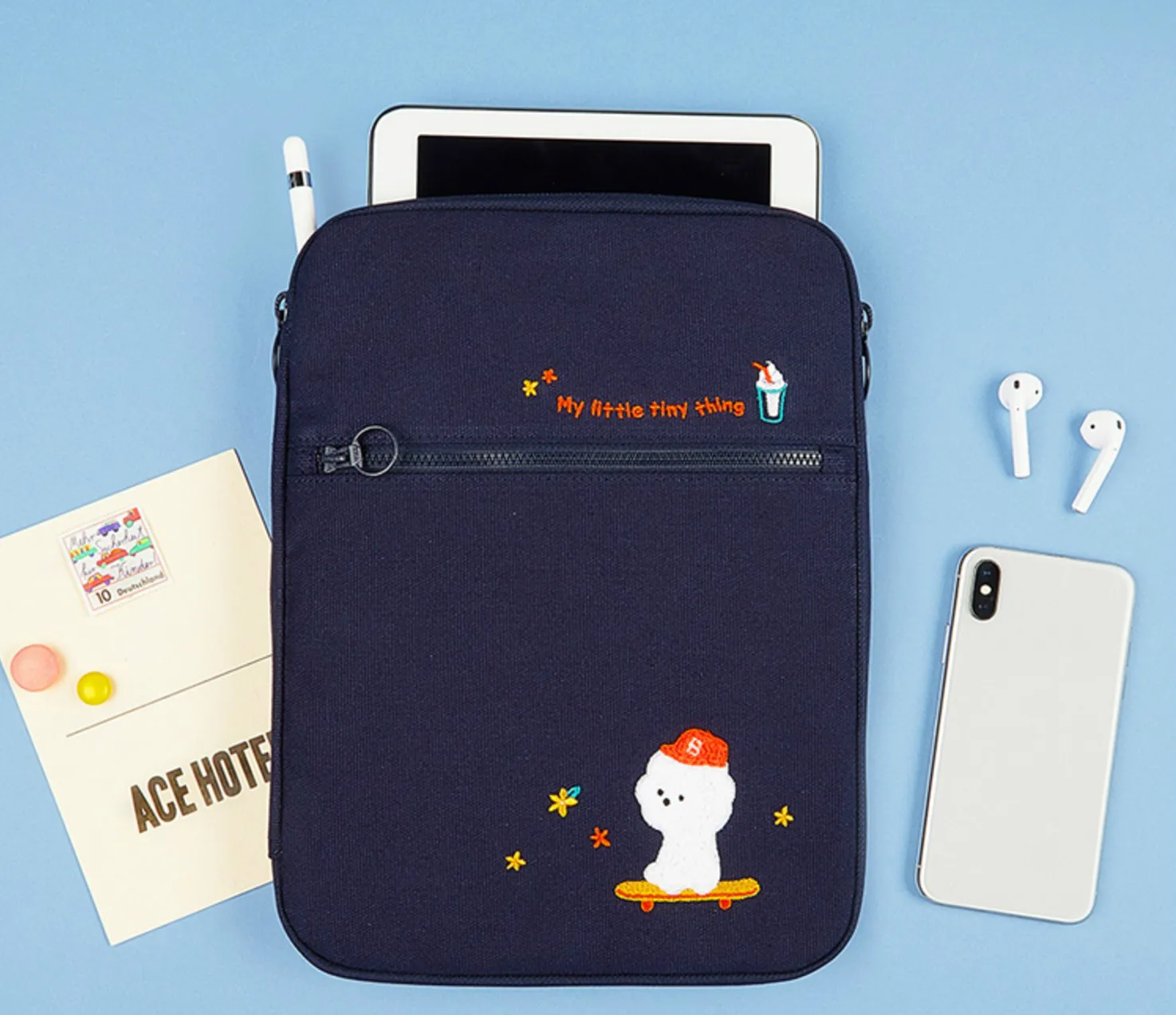 Холщовый чехол для планшета Ipad 11 дюймов Противоударная подкладка ноутбука с