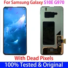 Оригинальные наушники с битых пикселей ЖК-экран для SAMSUNG Galaxy S10E G970FDS G970U G970W SM-G9700 дисплей, сенсорный экран, дигитайзер, для сборки часть