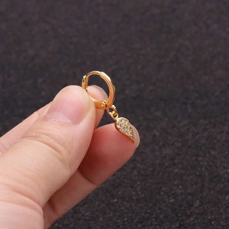 Модные 1 шт. Cz небольшие кольцевые цветочные серьги-гвоздики для женщин богемные золотые серебряные маленькие серьги-гвоздики украшения для ушного пирсинга подарки