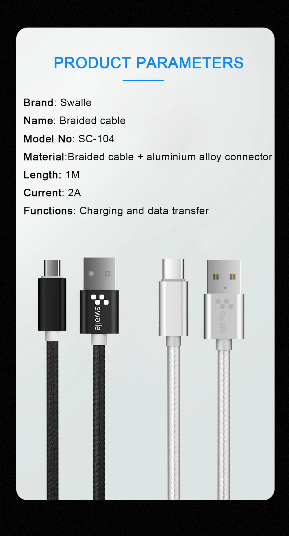 Swalle mi cro type-C USB кабель нейлоновый провод для быстрого заряда для i Phone Sam sung Xiao mi мобильный телефон usb зарядный шнур Быстрая
