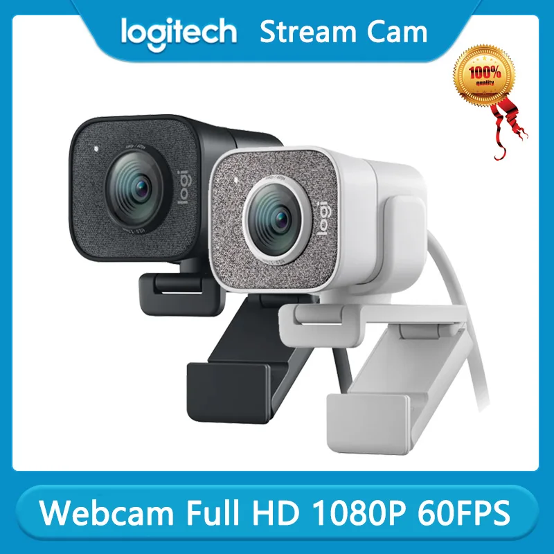 

New Original Logitech StreamCam Webcam Professional USB Full HD 1080P / 60fps Autofocus Built-in Microphone Web Camera .