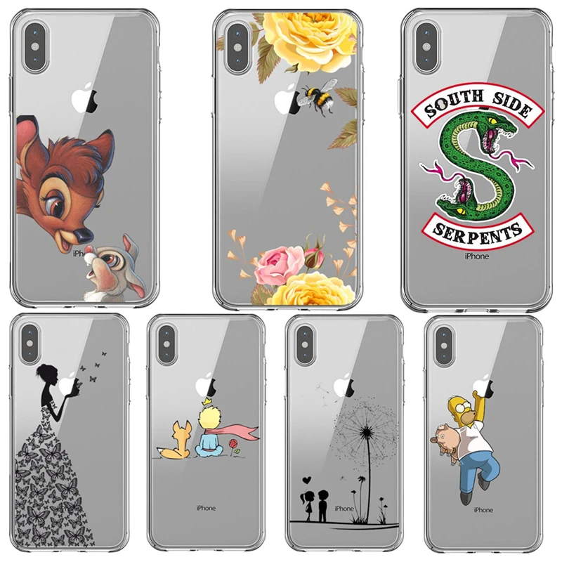 Мягкий чехол для телефонов из ТПУ С Рисунком бабочки стежка любви для iPhone 5 5S SE 6 6splus 7 8 Plus X XR XS MAX