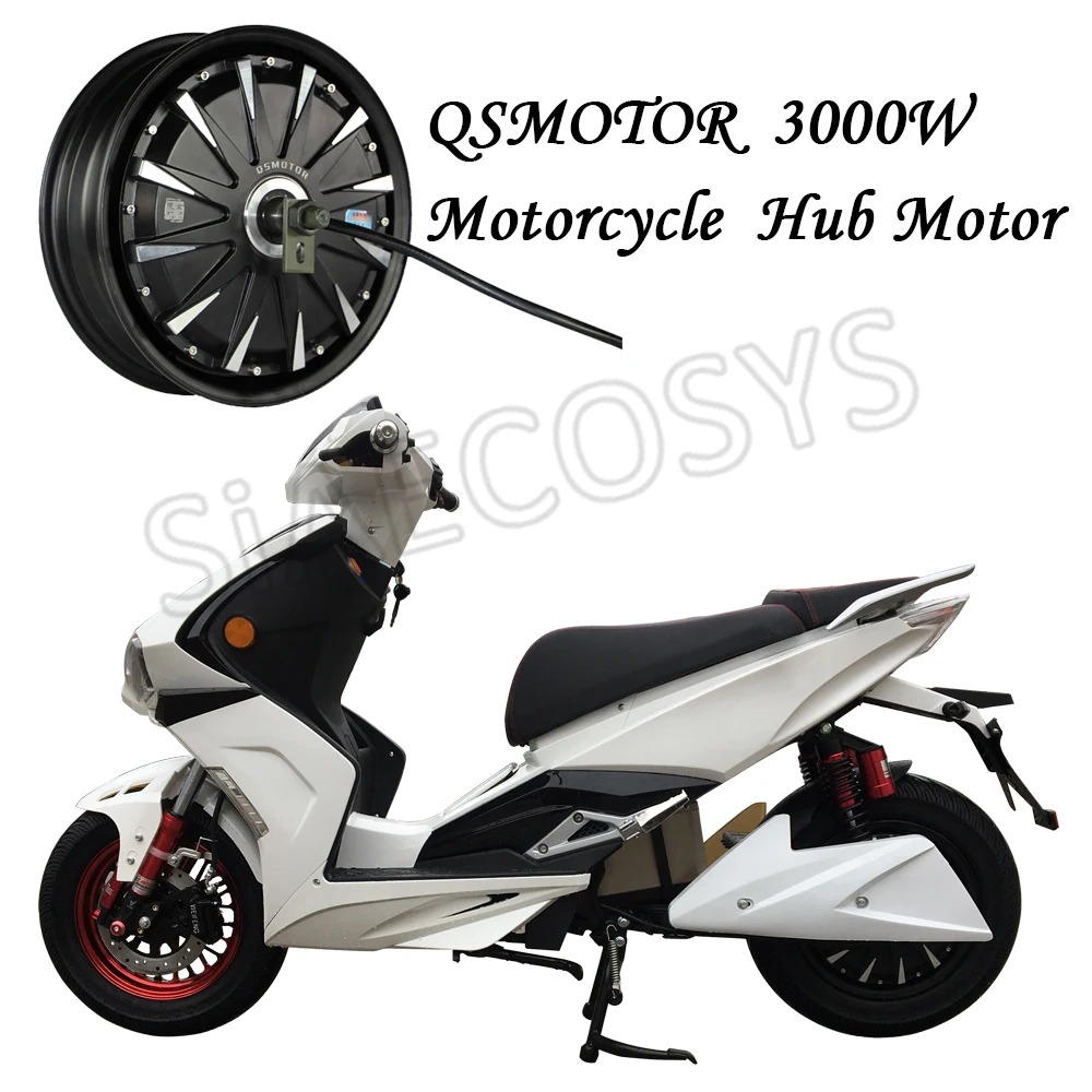 SiAECOSYS QSMOTOR 3000W 72V 80kph 12x3 5 дюймов мотор-концентратор с контроллером EM100SP и
