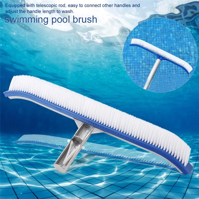 

Outdoor Swimming Pool Brush Durable Pool Cleaner Vacuum Algae Cleaning Brush Head