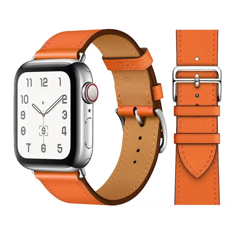 Ремешок кожаный для iWatch 40 мм 44 спортивный браслет Apple watch 42 38 Series 3 4 5 6 SE 7 41 45 |