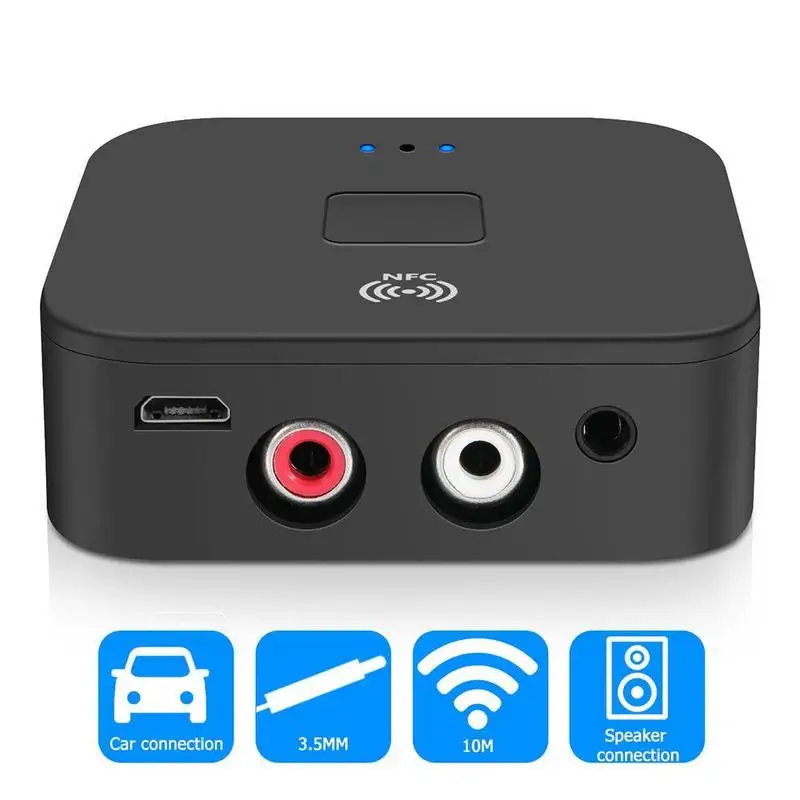 NFC Bluetooth 5 0 музыкальный приемник 3 мм разъем аудио RCA Hifi беспроводной адаптер