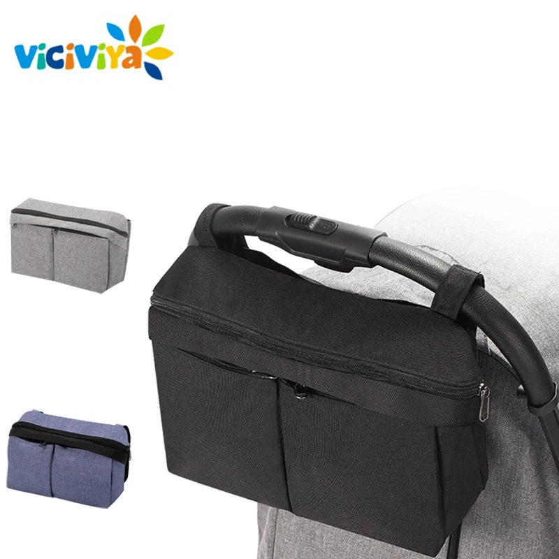 Вместительный органайзер для детской коляски сумка подгузников мам дорожный