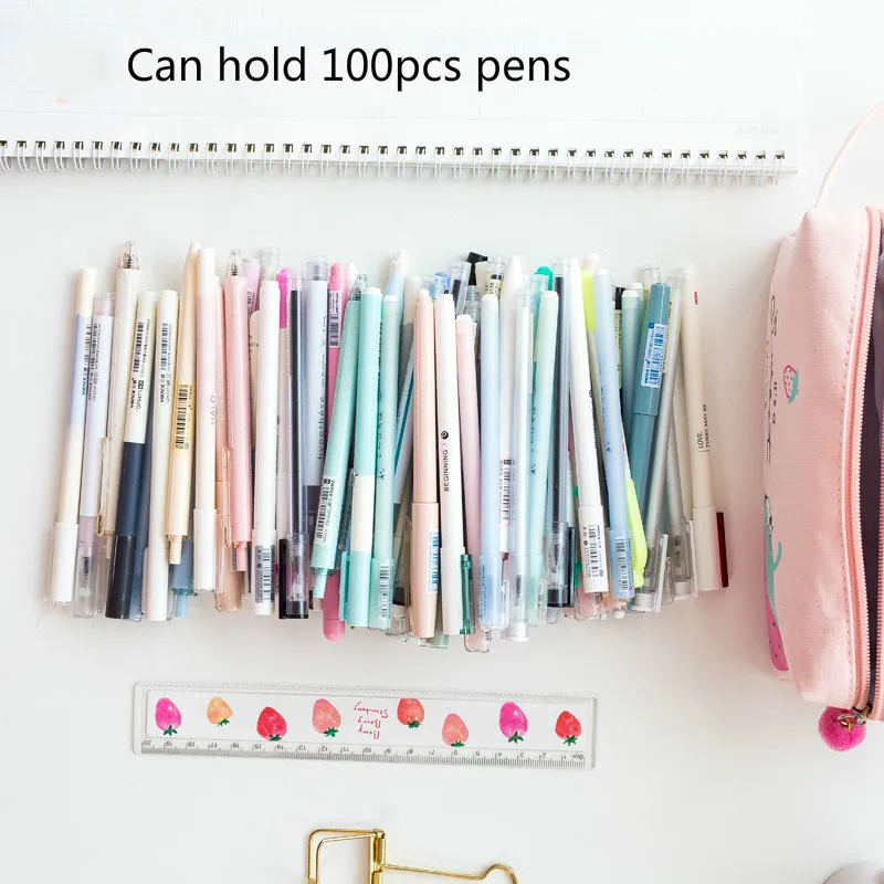 Корейский школьный чехол карандаш для девочек и мальчиков Kawaii коробка фруктовых