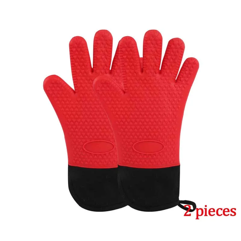 Красная пищевая Толстая термостойкая силиконовая перчатка выпечка торта DIY