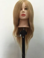 65cm mannequin head maniqui90 human hair dummy training head cosmetology mannequin heads manikin head hair styling mannequins