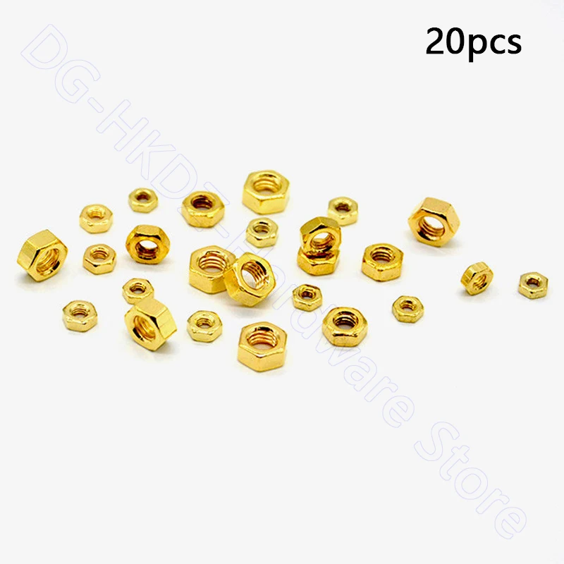 20 шт. шестигранные гайки с титановым покрытием из углеродистой стали метрические