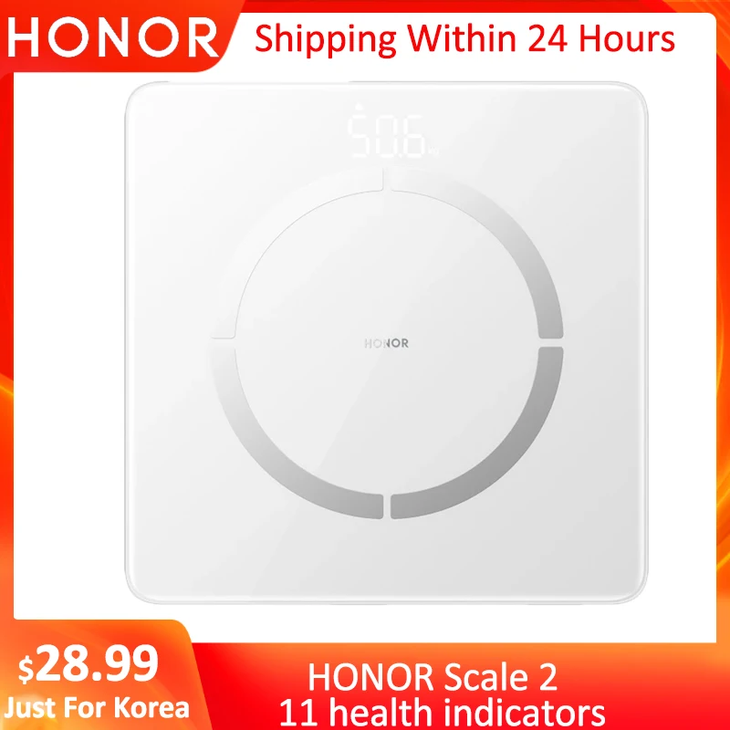 Смарт весы HONOR Scale 2 стандартный анализатор тела 14 контроль частоты жира и пульса