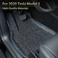 for tesla model 3 car waterproof non slip floor mat modified car accessories 3pcsset fully surrounded special foot pad fit 2020
