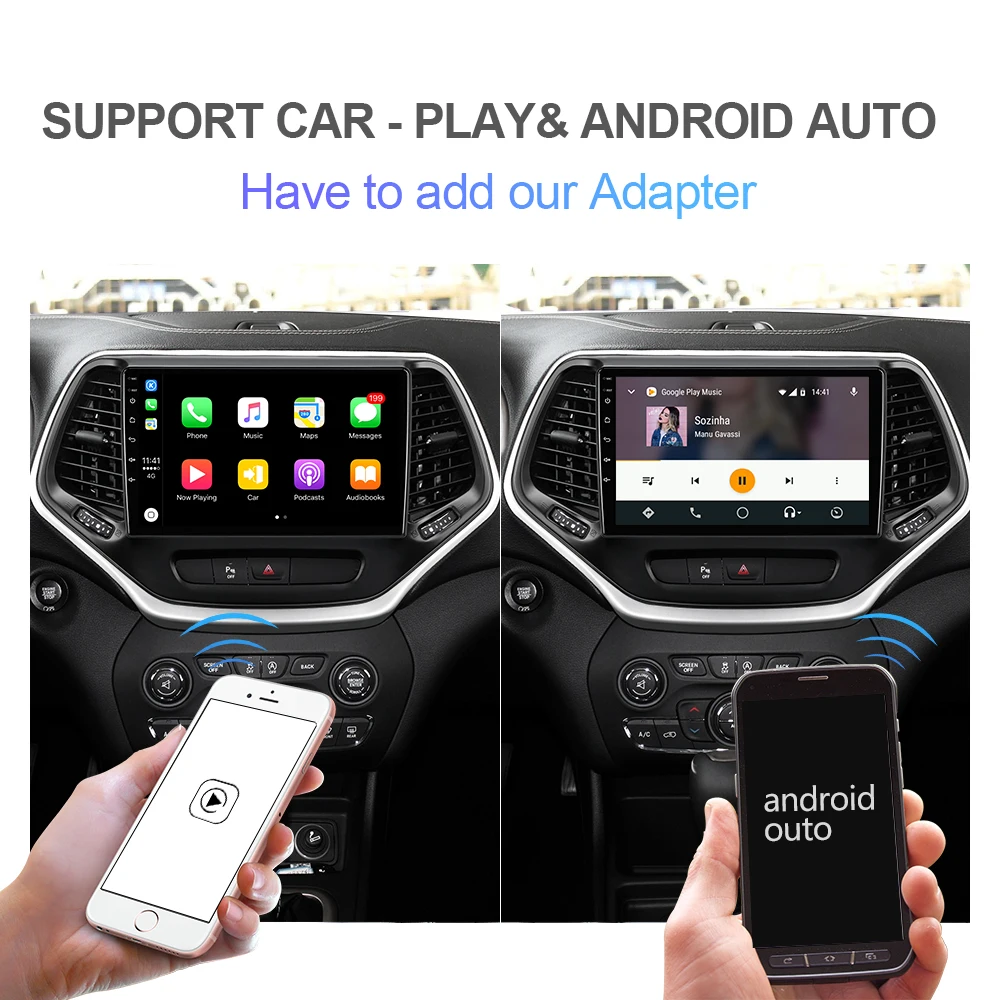 Автомагнитола Isudar H53 4G Android 1 Din для Jeep Cherokee 5 KL 2014-2018 мультимедиа GPS Восьмиядерный
