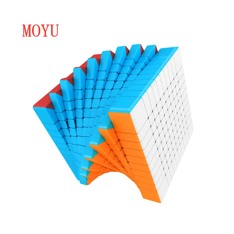 MOYU 10x10x10 прозрачный пазл Moyu Meilong волшебный куб 10 слоев скоростной
