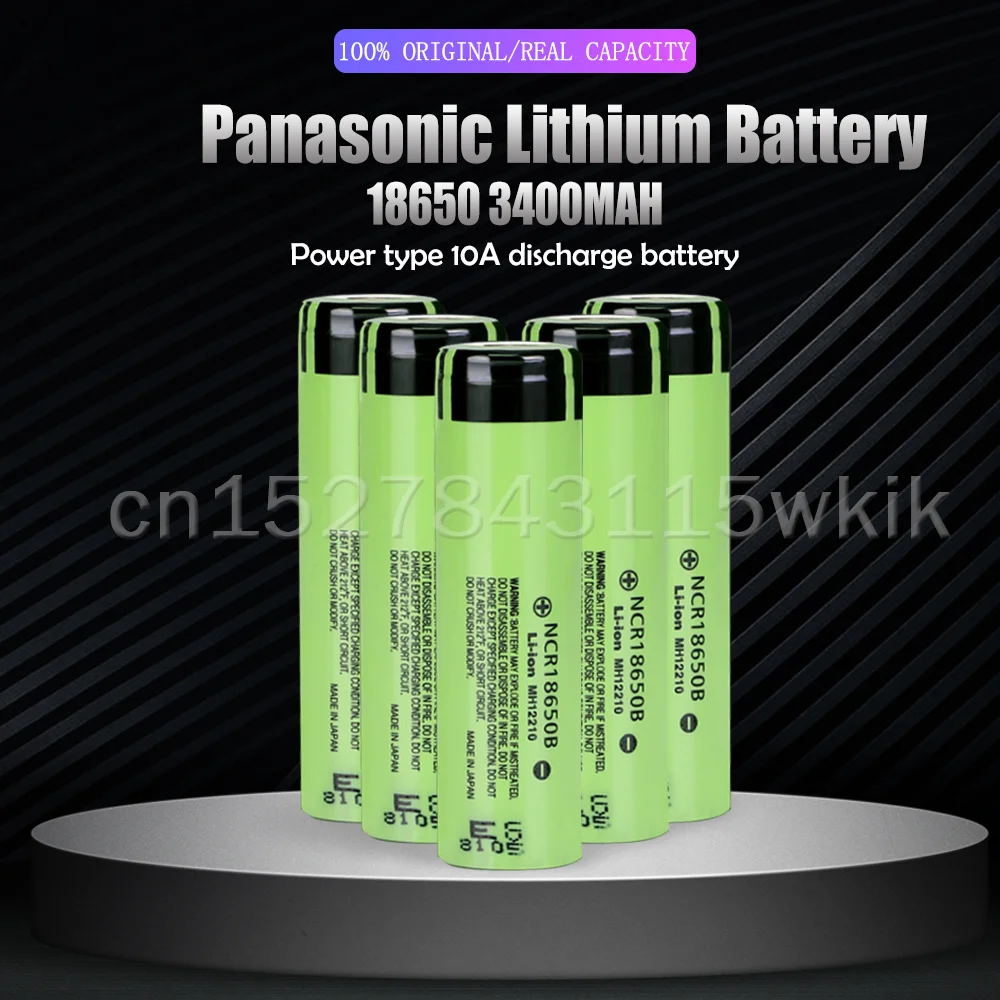 100% оригинальный Panasonic NCR18650B 3 7 V 18650 3400mah ионно литиевая Перезаряжаемые Батарея для