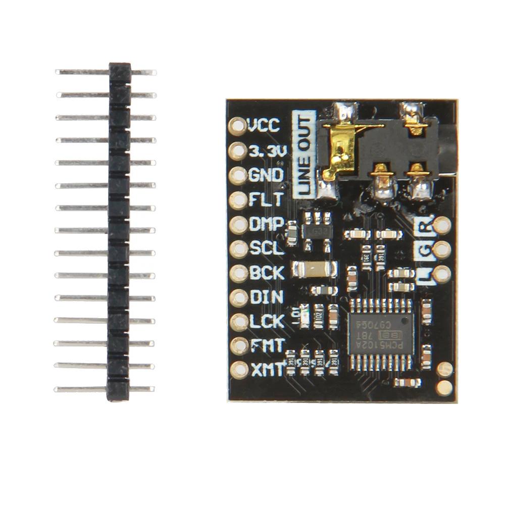 Звуковая плата DAC PCM5102A PHAT 3 5 мм стерео разъем цифровой аудио модуль 24 бит для Raspberry
