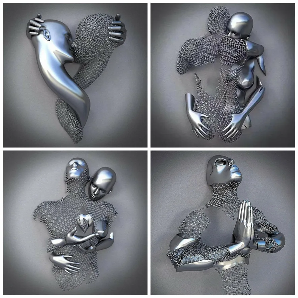 

Алмазная 5D картина Huacan для пар, мозаика с вышивкой, портрет ручной работы, картины для дома