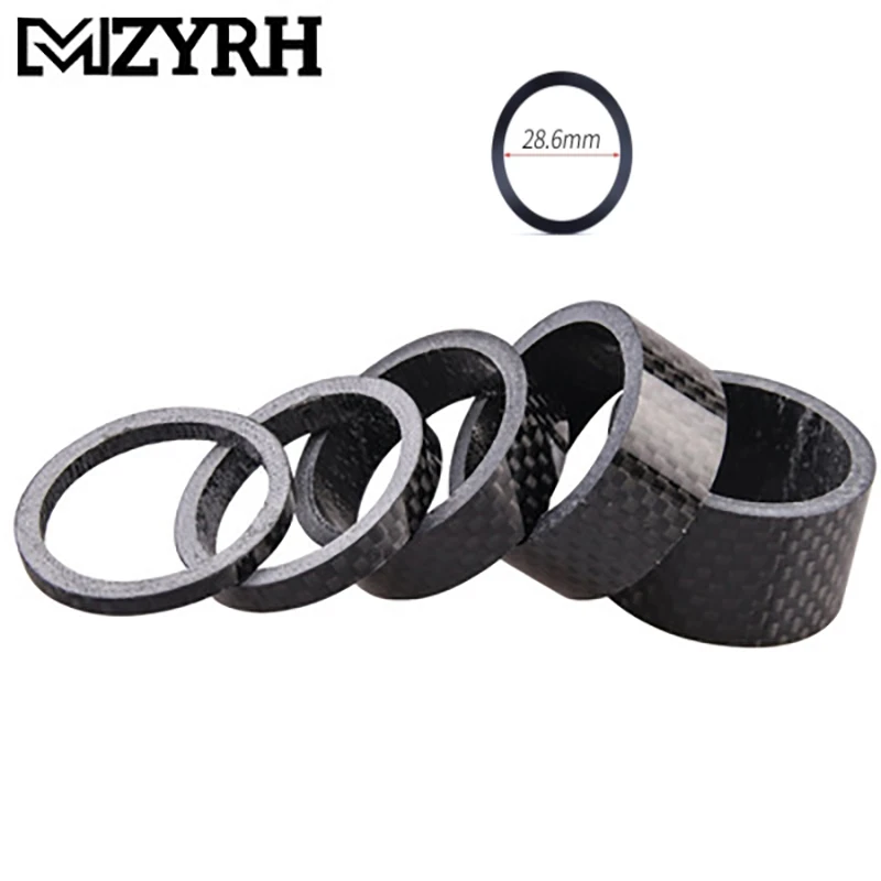 

5pcs Carbon Bicycle Spacer Set Carbon Spacers Headset Stem Spacer 3K Carbon Road Bike Spacers Kit 5mm 10mm15mm