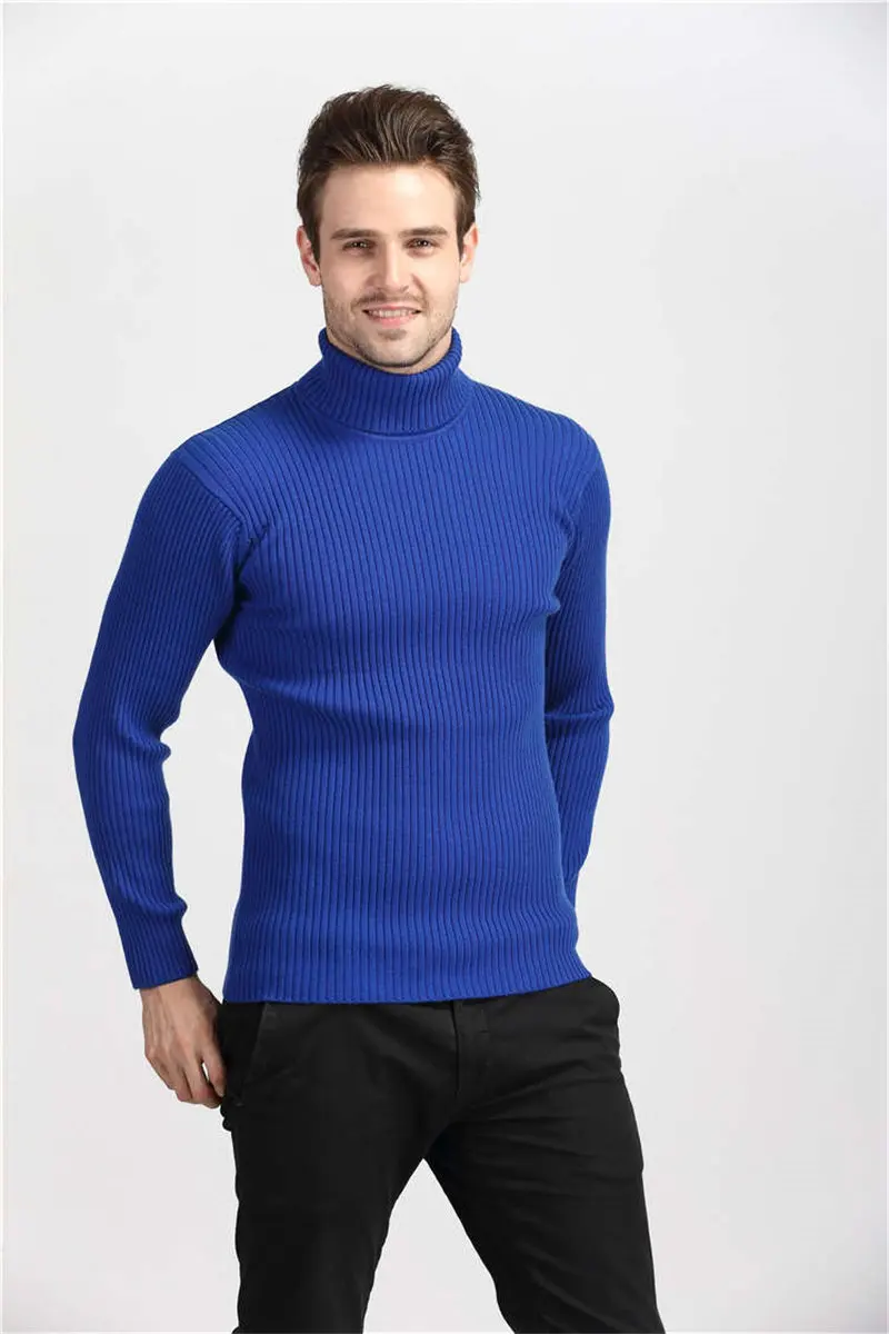 Зимний Dikke Warme Kasjmier Trui Mannen Coltrui Heren Truien Slim Fit Klassieke Wollen Pull Homme|Джемперы| |
