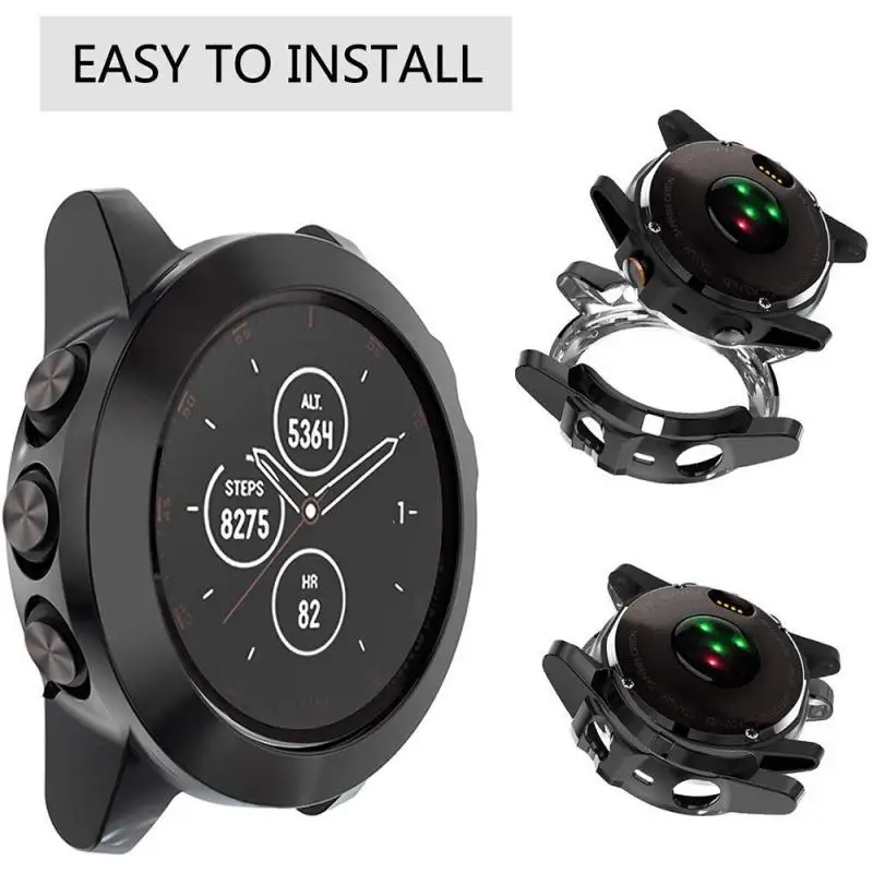 Силиконовый защитный чехол из ТПУ для смарт часов Garmin Fenix 5/5X/5S