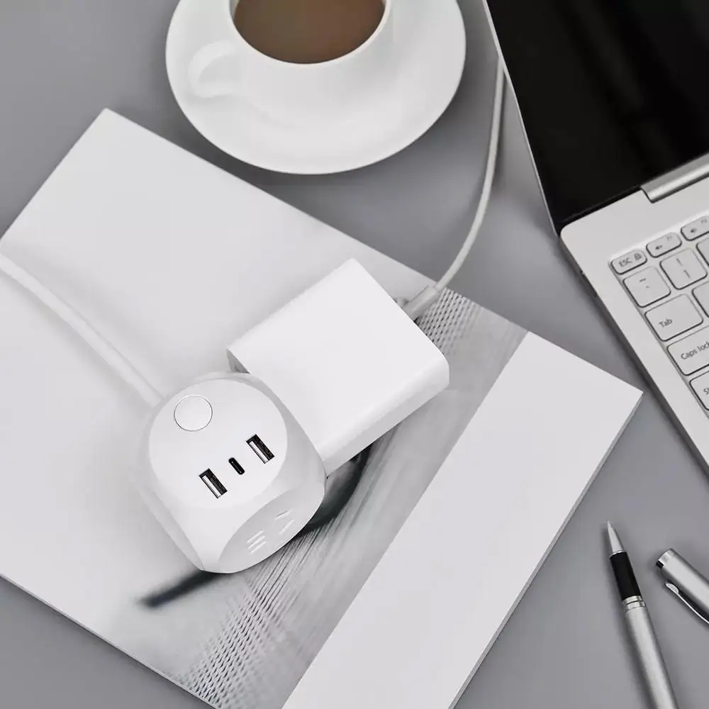 Xiaomi Aigo Cube розетка с адаптером питания USB 5 В 2.4A/type C в 3A Быстрая зарядка 3