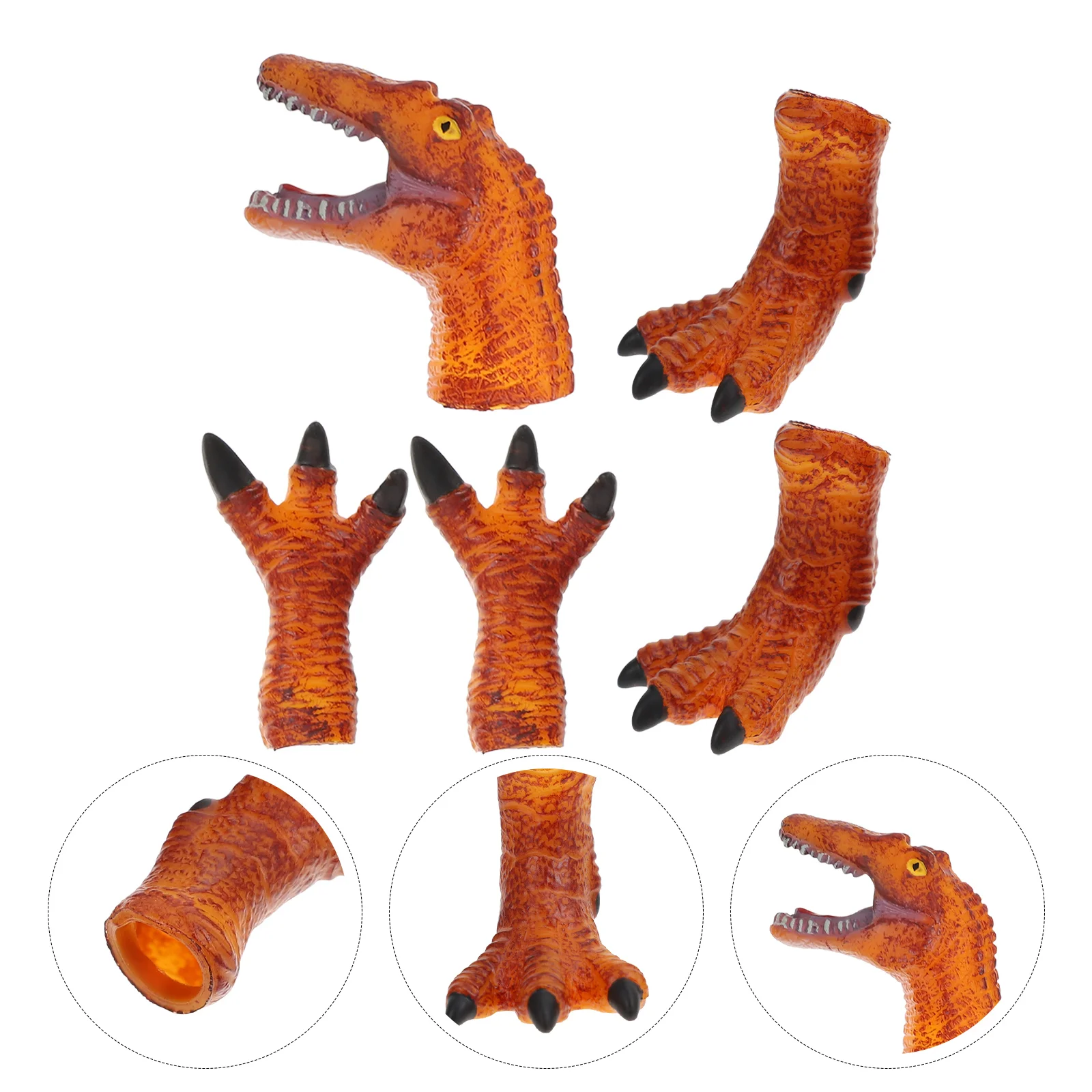 

5Pcs Hand Puppet Model Animal Hand Puppet Cosplay Puppet