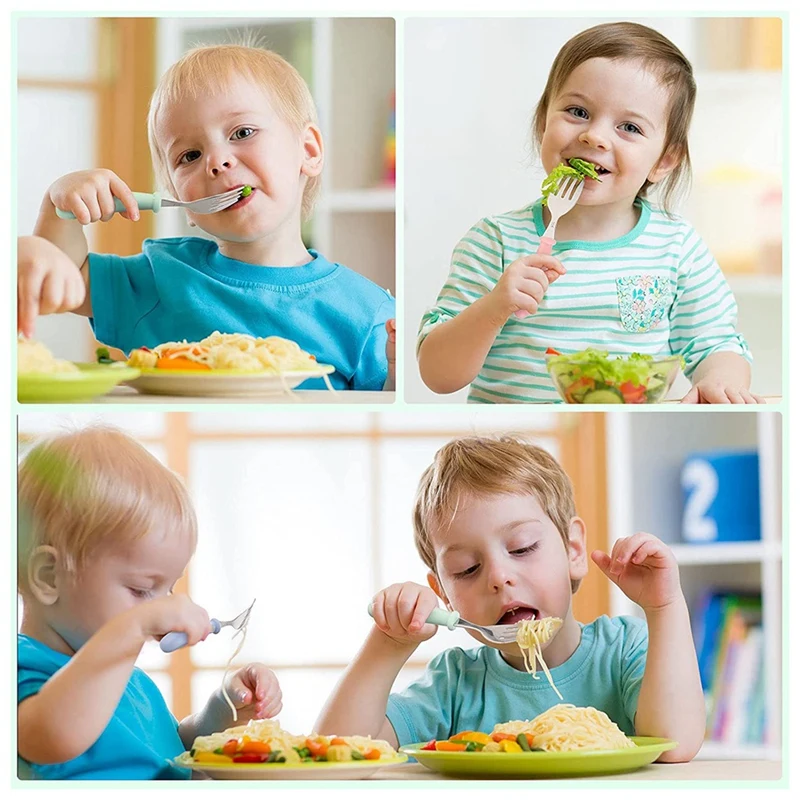 3 комплекта детские столовые приборы с силиконовой ручкой | Дом и сад
