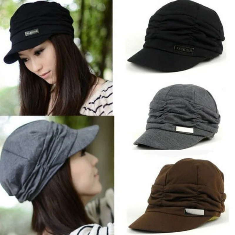 

Ladies Women Girls Wool Blend Baker Boy News Flat Cap French Hat Summer CapA