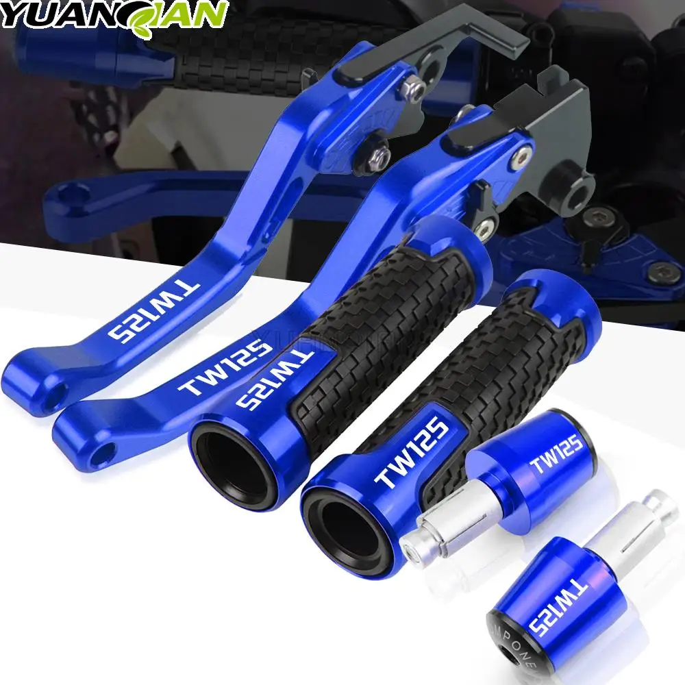 

For YAMAHA TW125 1999-2004 2000 2001 2002 2003 Motorcycle TW 125 Brake Clutch Levers 22MM Handlebar Handle Grips CNC Aluminum