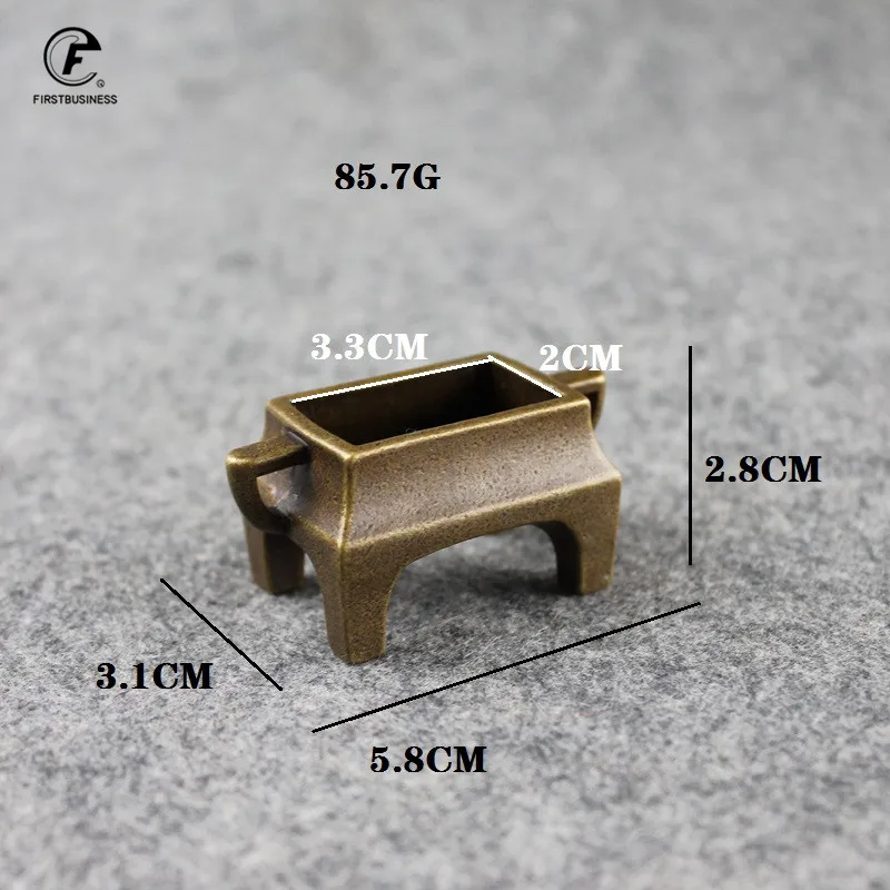 Винтажная латунная курильница подставка для благовоний из чистой меди с