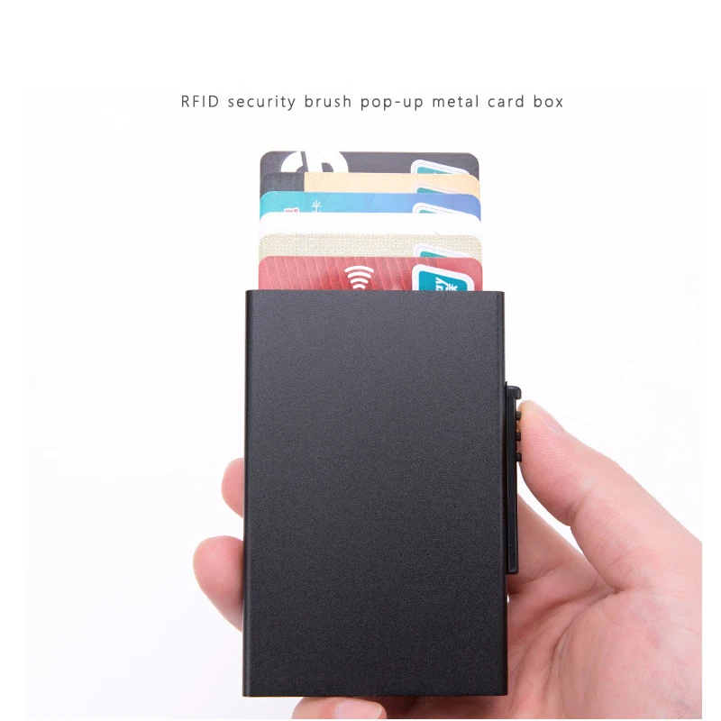 Защита от кражи RFID кредитной держатель для карт чехол Для мужчин Умный кошелек