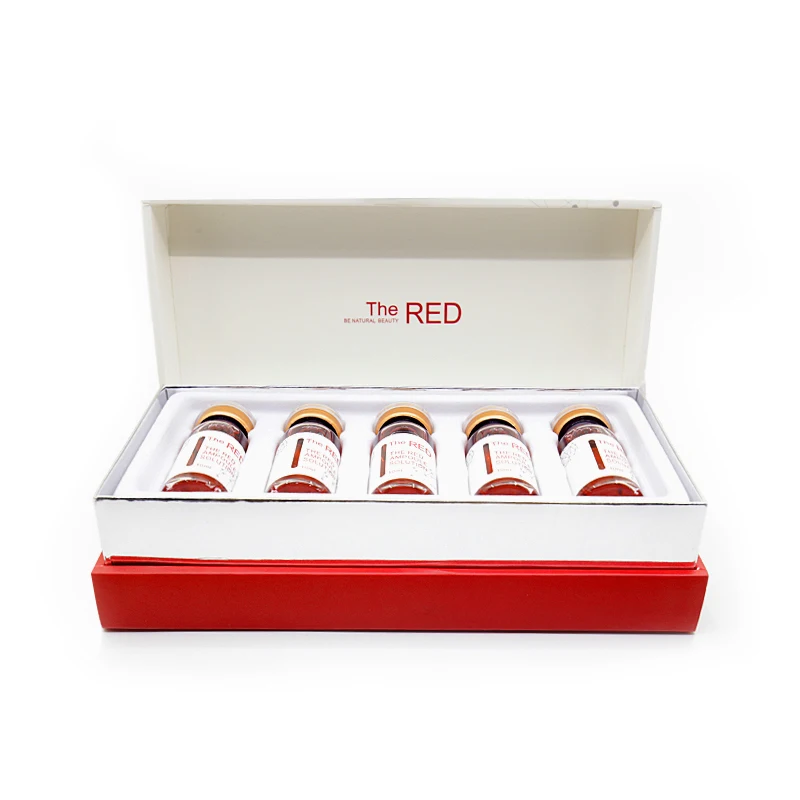 

Korea 10ml Nursing Liquid Red Ampoule Solution Lipolytic Lose Weight Dissolve Fat Lipolysis Use for Hyaluron Pen Mesotherapy Gun