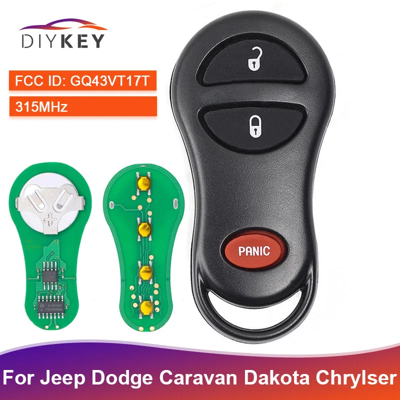 Ключ автомобильный DIYKEY GQ43VT17T 3 кнопки 300-2001 2004 МГц | Автомобили и мотоциклы