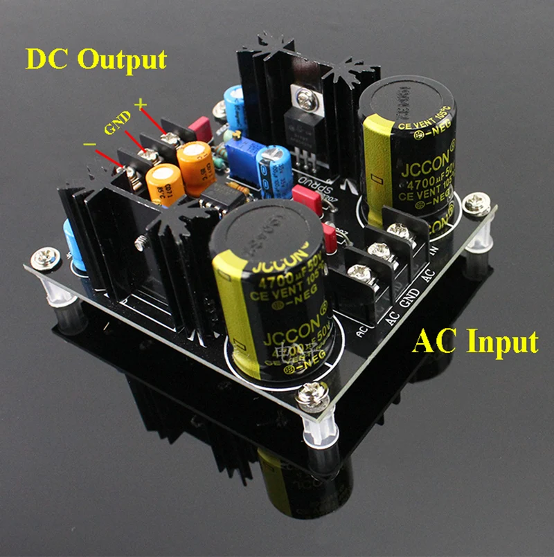 Регулируемый регулятор напряжения с двумя блоками питания AC-DC LM317/LM337 LF353 |