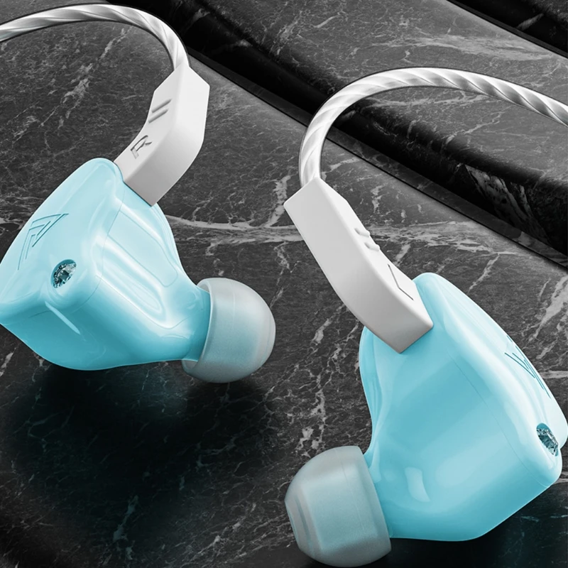 QKZ AK6-X проводные наушники 3,5 мм HIFI In-Ear для музыки и спорта со стереозвуком и басами, игровая гарнитура.