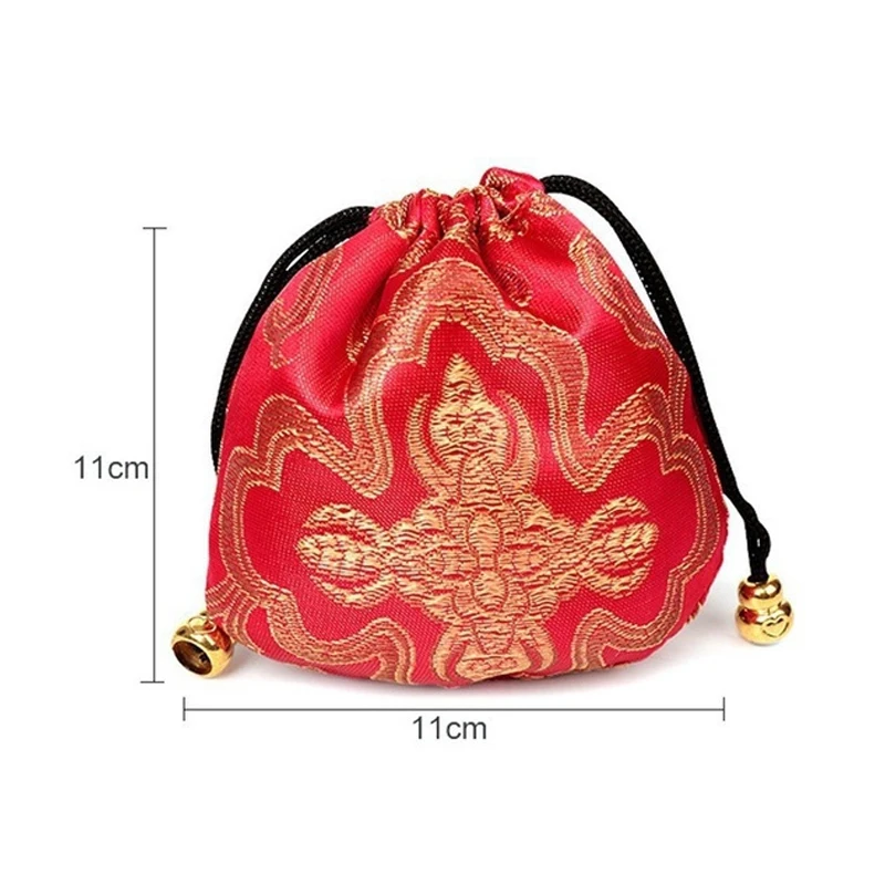 Китайский лотерейный мешок мешочек из шелка для украшений с вышивкой Свадебные