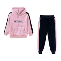 autumn 2021 childrens clothing set sports girls clothes kids long sleeve casual suit for girls winter suits 3 4 5 6 7 8 years