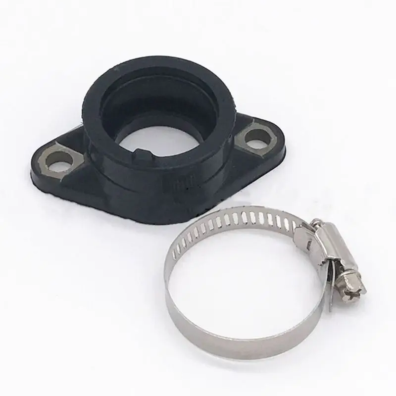 

P82B Rubber Intake Manifold Carburetor Black Boot Joint Adapter for GN125/GS125