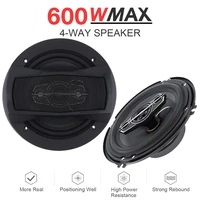 2pcs 6 5 inch 600w 12v 4 way car coaxial auto music stereo full range frequency hifi speakers non destructive installation