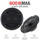 2 шт., автомобильные коаксиальные динамики, 6,5 дюйма, 600 Вт, 12 В