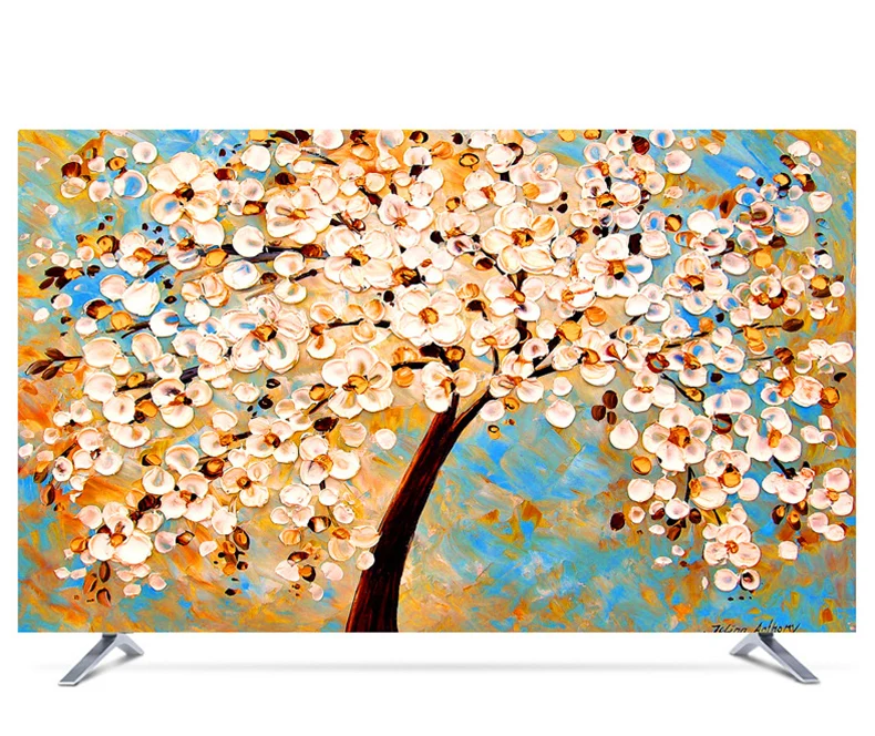 Изготовленный На Заказ 1"-80" 22 дюймов 75 дюймовый ЖК-экран tv PC крышка декоративная капот занавес приносить богатство сокровище водонепроницаемый синий - Цвет: same like the pic