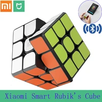 xiaomi smart magic cube mi smart rubiks cube work with mijia app timing bluetooth connect racing structure learn while playing