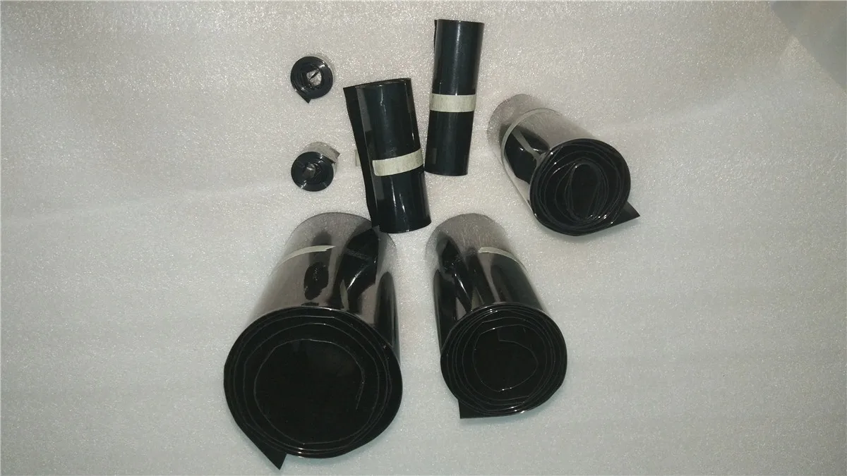 Черные термоусадочные трубки из ПВХ электронные изоляционные материалы