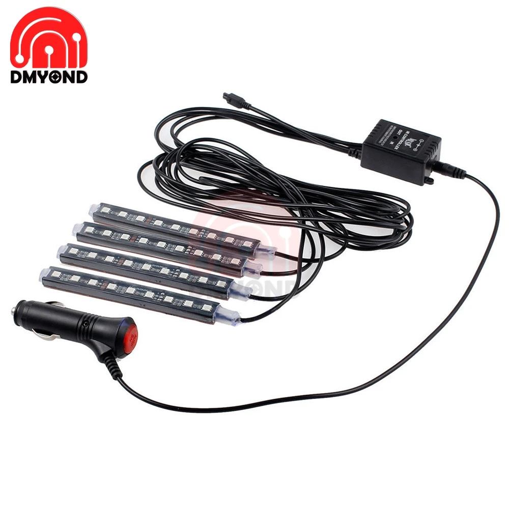 RGB цветная лампа для ног с беспроводным пультом дистанционного управления